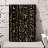 Abstract Ancient Egyptian Hieroglyphics Writing Culture Egypt Culture Nordic Art Canvas Poster Home Wall Decor
