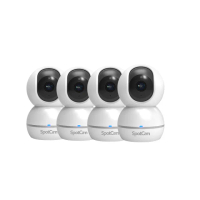 四入組【spotcam】Eva 2 1080P無線旋轉網路攝影機/監視器 IP CAM(自動人形追蹤│免費雲端)