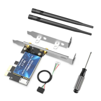 Wireless WIFI PCI Express Network Card PCIe Adapter 600Mbps BT4.0 WiFi Adapter 2.4Ghz/5Ghz PCI Express LAN Card Adapter