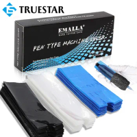 EMALLA Tattoo Pen Covers 400/200PCS Tattoo Machine Bags Cartridge Pen Sleeves Plastic Protection Bag for Tattoo Machine Supply