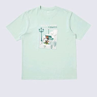 UNIQLO KAOS UT T-SHIRT PRIA Mickey Mouse MAGIC FOR ALL LENGAN PENDEK GREEN L