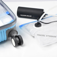 Environmental Vacuum Storage Bag Travel Space Saver Zipper Bag Machine For Clothes Mattress Bedding Household