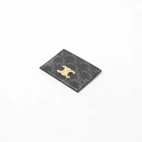 Dompet CELINE TRIOMPHE MONOGRAM BROWN CARD HOLDER 100% ORIGINAL 10X7CM