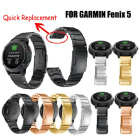 26 22 20MM Watchband Strap for Garmin Fenix 5X 5 5S 3 3HR D2 S60 GPS Watch Quick Release Stainless steel strip Wrist Band Strap
