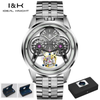 IDEAL KNIGHT Luxury Brand Men's Wristwatch Tourbillon Flywheel Automatic Mechanical Watches for Men (Future Battle Armor Series)