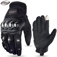 Suomy Touchscreen Motorcycle Full Finger Gloves Protective Racing Biker Riding Motorbike Moto Motocross Gloves Gants