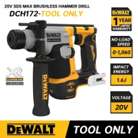 DEWALT DCH172 Hammer Drill Brushless Motor 20V MAX 5/8 Cordless Rotary Compact Hammer Punching Tool Rechargeable Impact Drill