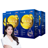 【Simply 新普利】Omega-3平衡魚油60顆 x4盒(83%.Omega-3.Omega-9.DHA.EPA.D3)