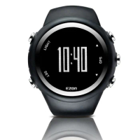 GPS Running Watch Men's Digital Sport Wristwatch with Speed Distance Pace Alarm Calorie Counter Stopwatch for EZON T031 Black