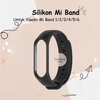 Tali Jam Tangan Silikon untuk Xiaomi Mi Band 1 / 2 / 3 / 4 / 5 / 6 Silicone Strap Watchband Gelang S