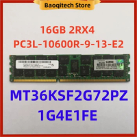Free shipping RAM 16GB 2RX4 PC3L-10600R-9-13-E2 Desktop Server MT36KSF2G72PZ 1G4E1FE DDR3 16G 1333MHz RUDIMM 240PIN FOR Micron