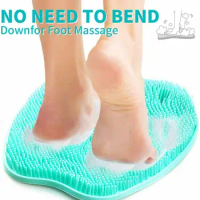 Shower Foot Scrubber Massager Cleaner, Acupressure Mat with Non-Slip Suction Cups, Improve Circulation, Exfoliation,Massage Mat
