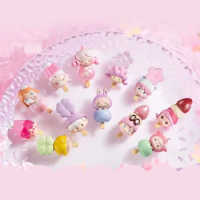 POP MART POP Bean Sweet Sakura Series Labubu Dimoo Pucky Zsiga Molly Lilios Satyr Rory Skullpanda Action Figure Doll Toys Gifts