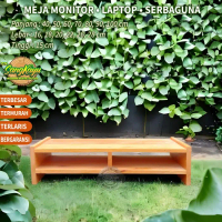 Meja monitor kayu komputer meja laptop table monitor table minimalis - 40 cm, 16 cm Furniture