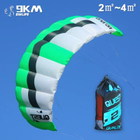 9KM Professional 2㎡~4㎡ 2 Line Trainer Kite Beginner Foil Traction Kite Power Kite With Bag