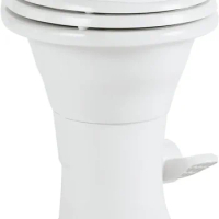 Dometic 310 Standard Toilet - White, Oblong Shape, Lightweight Efficient with Pressure-Enhanced PowerFlush Slow Close Se