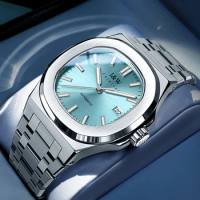 Switzerland IW New SEIKO Movement Automatic Mechanical Watch Sapphire Calendar Luminous Waterproof 43mm Big Dial Watches for Men
