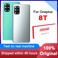 Original Back Housing Replacement For Oneplus 8T Back Cover Battery Glass For 1+8T One Plus 8T Door Rear Case With Logo