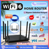 【2026 Newest】5G 4G WiFi6 Wireless Router WiFi 1200mbps Unlimited Data Hotspot All Operator Router W
