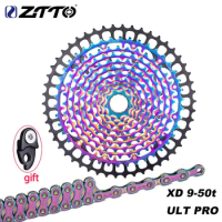 ZTTO Bicycle 11v cassette 11 Speed 9-50T Ultimate XD Rainbow 11s ULT Ultralight Freewheel K7 Sprocket For MTB Bike