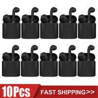 10Pcs i7s TWS Wireless Headphone Bluetooth 5.0 Earphones Sport Earbuds Stereo Headset with Microphone Charging Box for Phone