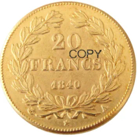 France 20 France 1840A Gold Plated Copy Decorative Coin