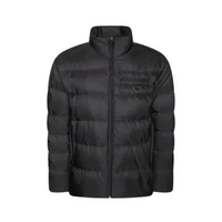 Jaket Winter Prada Lightweight Padded Zipper Jacket Black 50 Black