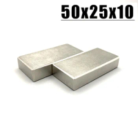 1/3/5/10Pcs 50x25x10 Neodymium Magnet 50mm x 25mm x 10mm N35 NdFeB Block Super Powerful Permanent Magnetic Imanes 50*25*10