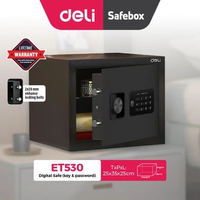 DELI Digital Safe Box ET 530/Brankas Kunci Digital/Brangkas Uang dan Emas/Brankas Dokumen Packing Ka