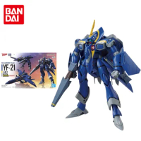 Bandai Original Anime The Super Dimension Fortress Macross HG YF-21 Action Figure Assembly Model Toys Model Gifts for Children
