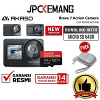JPC KEMANG Akaso Brave 7 New Version Action Cam Akaso Brave7 Action GARANSI RESMI Bundle Package 1