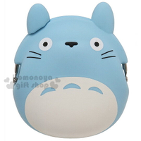 小禮堂 宮崎駿 Totoro龍貓 矽膠造型口金零錢包《藍.立體耳朵》