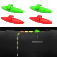 1/2pc High Sensitivity Electronic Seven-Star Peg Floats Green/Red Luminous Float LED Seven Star Float Night Light for Freshwater