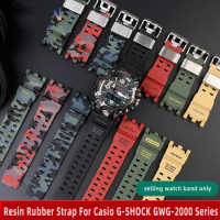 Watch Accessories For Casio G-SHOCK GWG-2000/2040 Series Mudmaster Replacement Rubber Strap Men Sports Waterproof Resin Bracelet