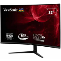 OMNI VX3218-PC-MHD 32 Inch Curved 1080p 1ms 165Hz Gaming Monitor with FreeSync Premium, Eye Care, HDMI