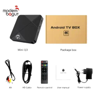 Android TV Box 4K STB Q3 Mini 2GB 16GB -YouTube Media Player