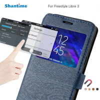 PU Leather Phone Case For Freestyle Libre 3 Flip Case For Freestyle Libre 3 View Window Book Case Soft TPU Silicone Back Cover