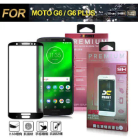 Xmart for MOTO G6 PLUS/ G6+ 超透滿版 2.5D 鋼化玻璃貼-黑