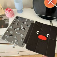 大眼企鵝蘋果iPad11/10/9平板保護殼亞克力pro保護套air7/6磁啜殼