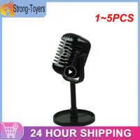 1~5PCS Simulation Classic Retro Dynamic Vocal Microphone Vintage Style Mic Universal Stand For Live Performanc Karaoke Studio