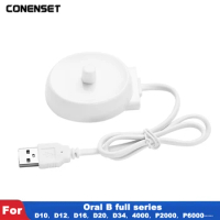 USB Charger For Oral B D12 D20 D17 D18 D20 D29 D34 OC18 D100 Replacement 3768 Magnetic Electric Toothbrush Charging Base Adapter