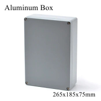 FA65 265x185x75mm IP65 Waterproof Aluminum Junction Box Electronic Terminal Sealed Diecast Metal Enclosure Case Connector
