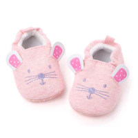 Baby Girl Cartoon Flats Infant Soft Sole First Walker Crib Shoes for Party Festival Baby Shower Cartoon cute Mick Mouse design