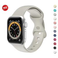Silicone Strap for Apple Watch Band Ultra 49mm 44mm 40mm 45mm 41mm 42mm 38mm Sport Bracelet Apple Watch Series 7 8 Se 3 4 5 6