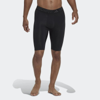 【adidas 愛迪達】TF S Tight 男 緊身褲 運動 訓練 亞洲版 彈性腰頭 吸濕 排汗 立體剪裁 黑(HJ9921)