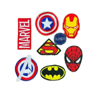 patch bordir karakter superhero mini Lem iron