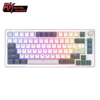 Royal Kludge RKH81Gasket Structure Tri-mode RGB Wired Bluetooth 2.4G 81Key Wireless 3 Modes RK H81