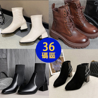 【KEITH-WILL時尚鞋館】-零碼鞋36號賣場短中靴Q(短筒/軍靴/中靴/馬丁靴)