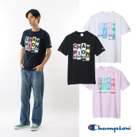 Champion-彩色LOGO圖騰短袖上衣-男(4色)