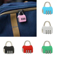 Anti-theft 3 Digit Password Lock Portable Padlock Zinc alloy Dormitory Cabinet Lock Backpack Zipper Lock Home